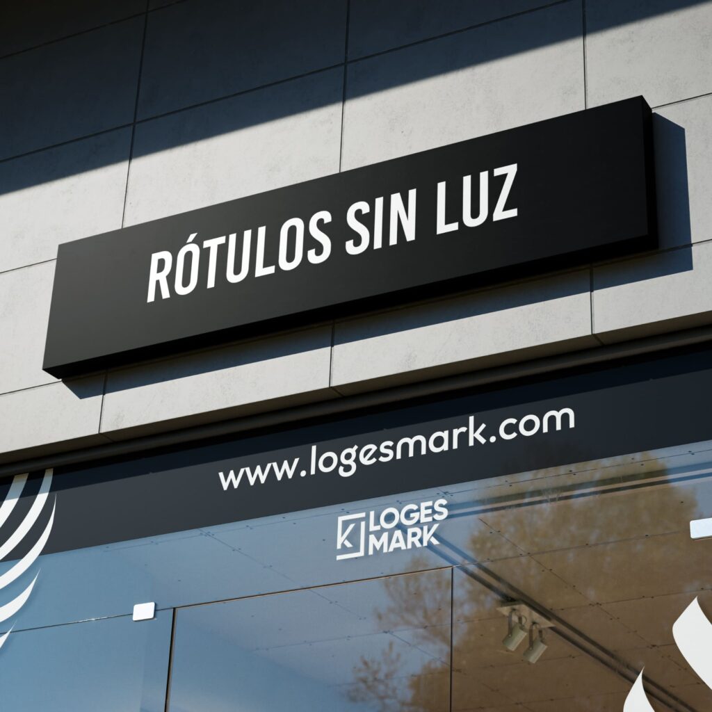rótulos sin luz